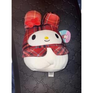 Squishmallow Kellytoy Plush Hello Kitty Sanrio 8" My Melody Plaid with Tag